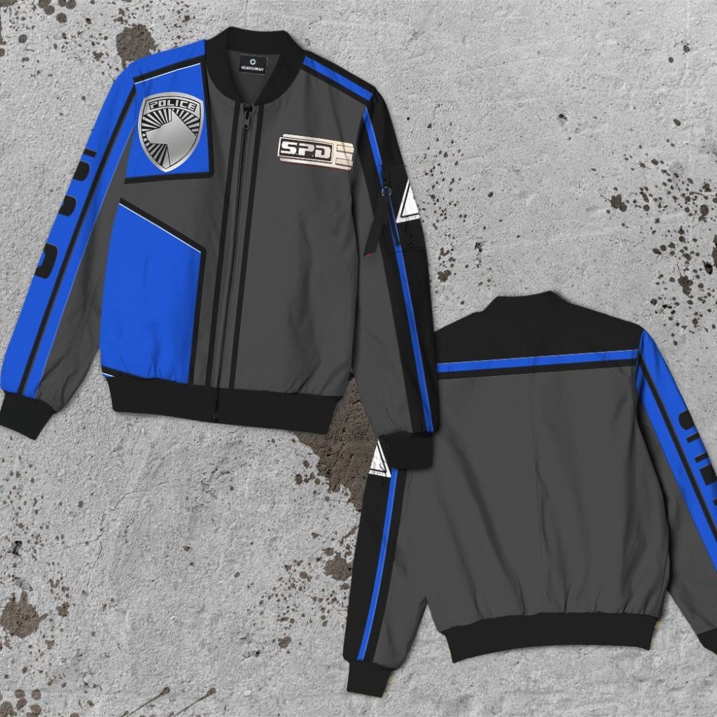 3D Power Rangers SPD Blue Uniform Bomber - Image 3