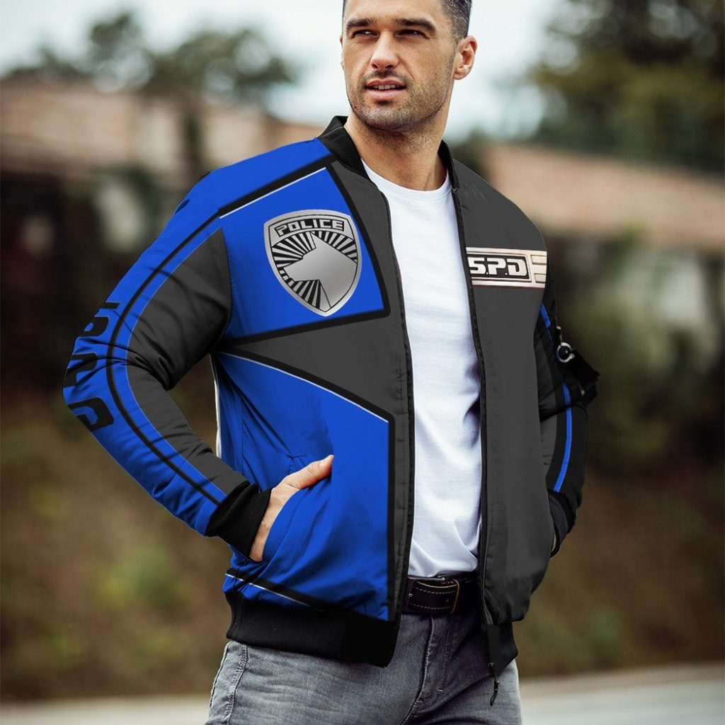 3D Power Rangers SPD Blue Uniform Bomber - Image 4