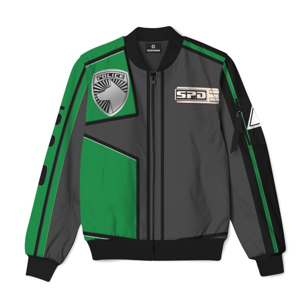 3D Power Rangers SPD Green Uniform Bomber