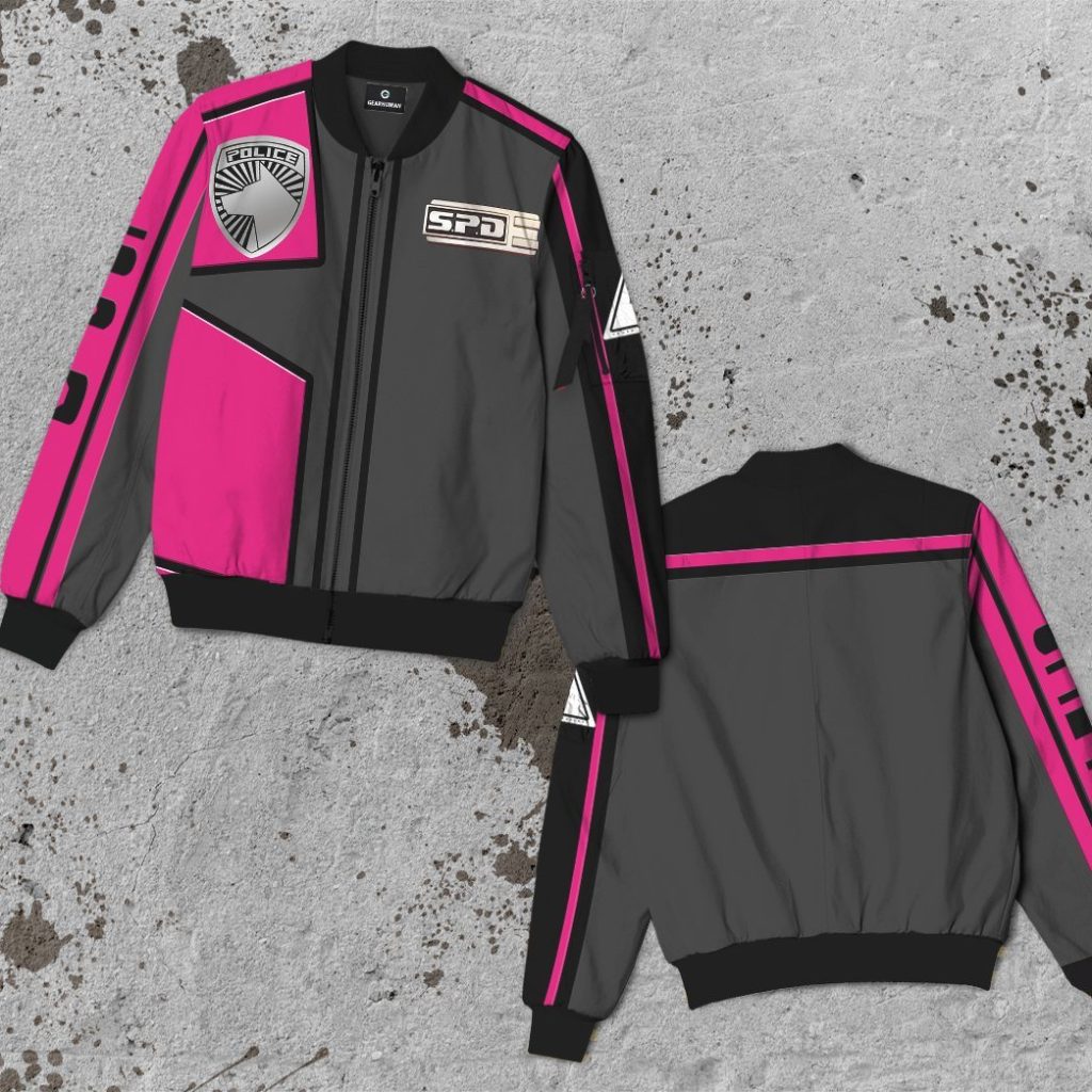 3D Power Rangers SPD Pink Uniform Bomber - Image 4