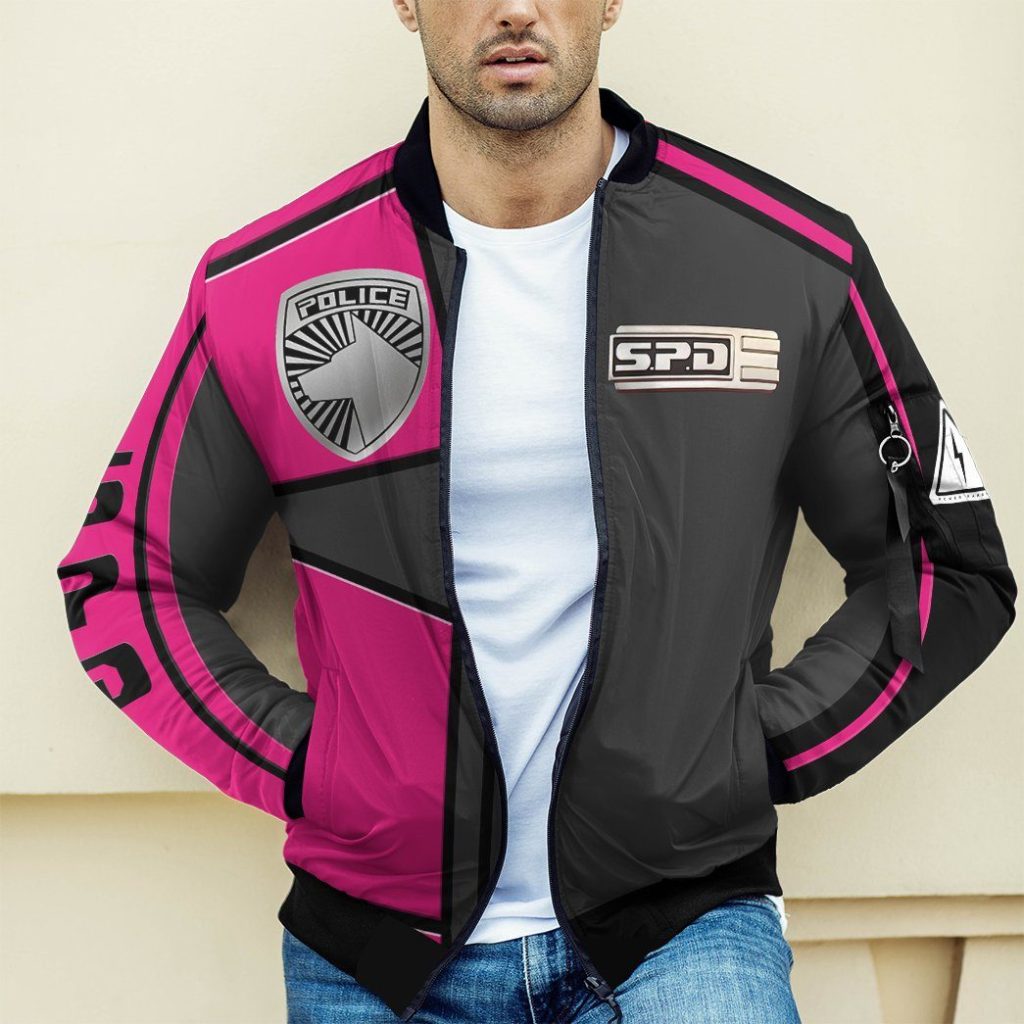 3D Power Rangers SPD Pink Uniform Bomber - Image 6