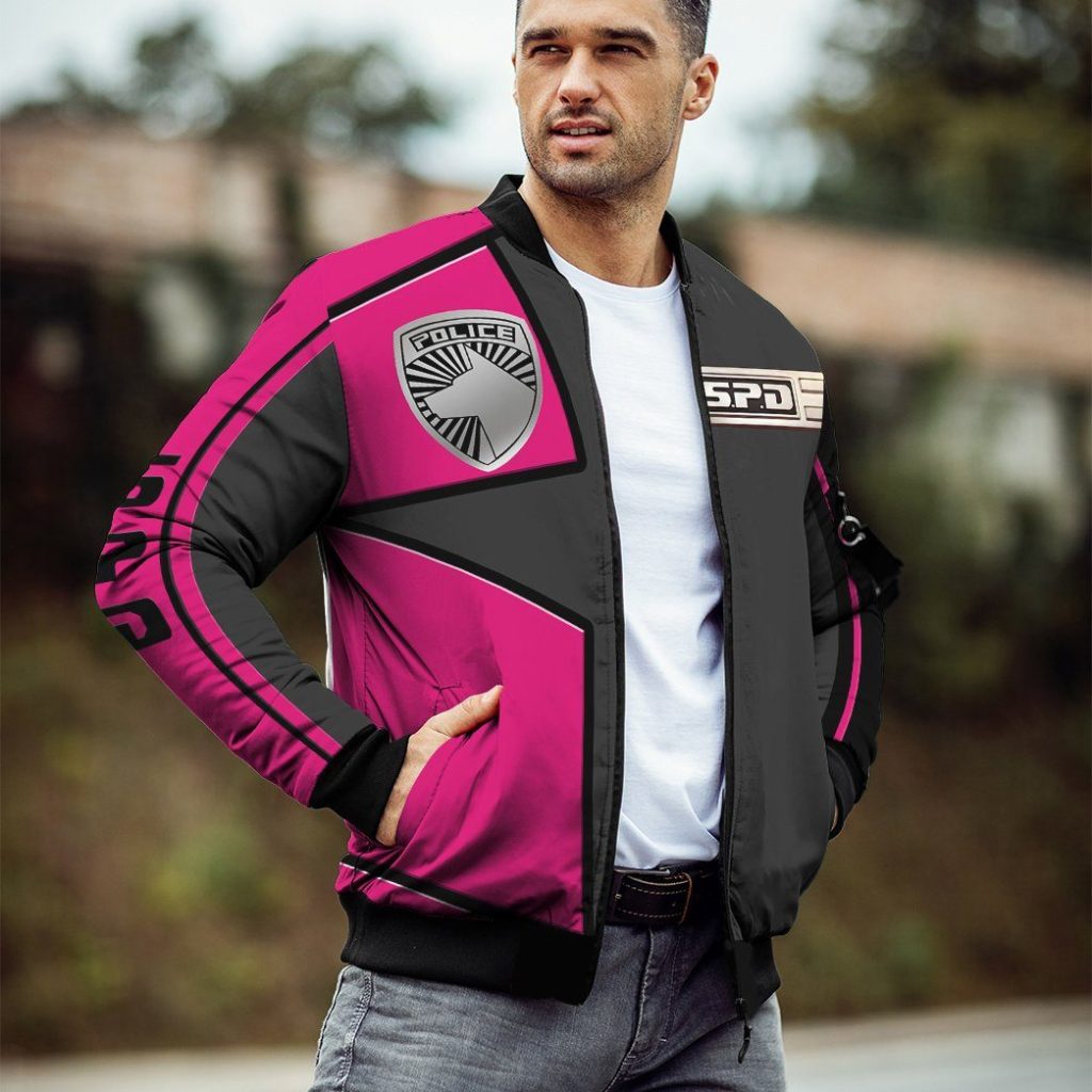 3D Power Rangers SPD Pink Uniform Bomber - Image 5