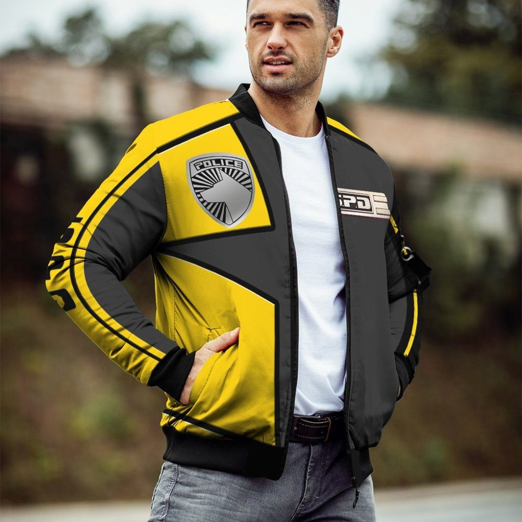 3D Power Rangers SPD Yellow Uniform Custom Bomber - Image 4