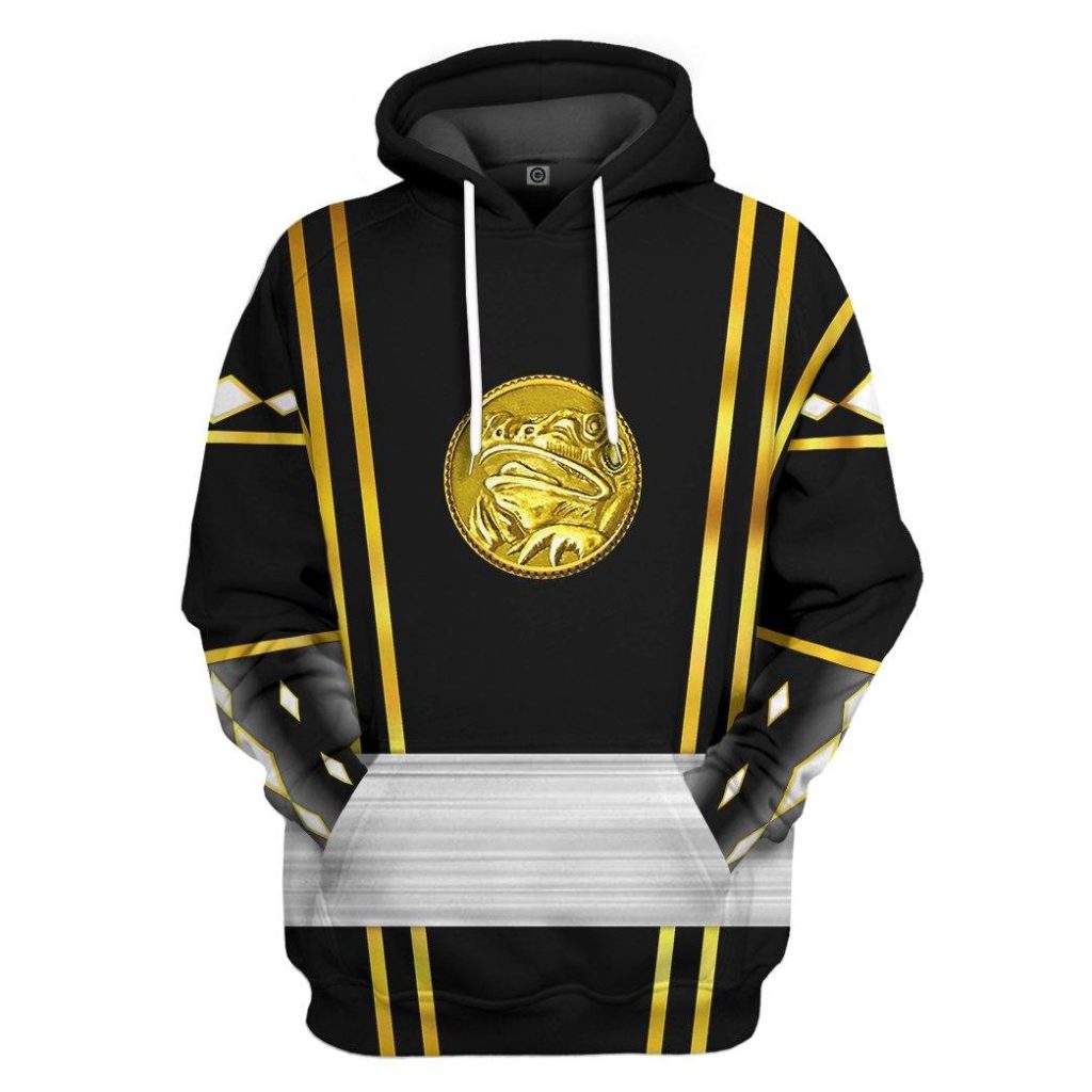 3D Black Ninja Mighty Morphin Power Rangers  Apparel