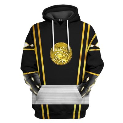 3D Black Ninja Mighty Morphin Power Rangers  Apparel