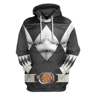 Mighty Morphin Black Power Rangers Hoodie