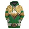 Mighty Morphin Green Power Rangers Zipped Hoodie