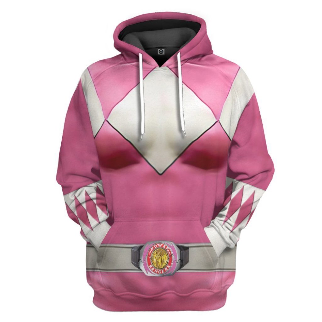 Mighty Morphin Pink Power Rangers Hoodie