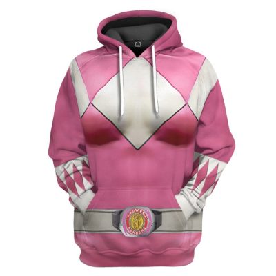 Mighty Morphin Pink Power Rangers Hoodie