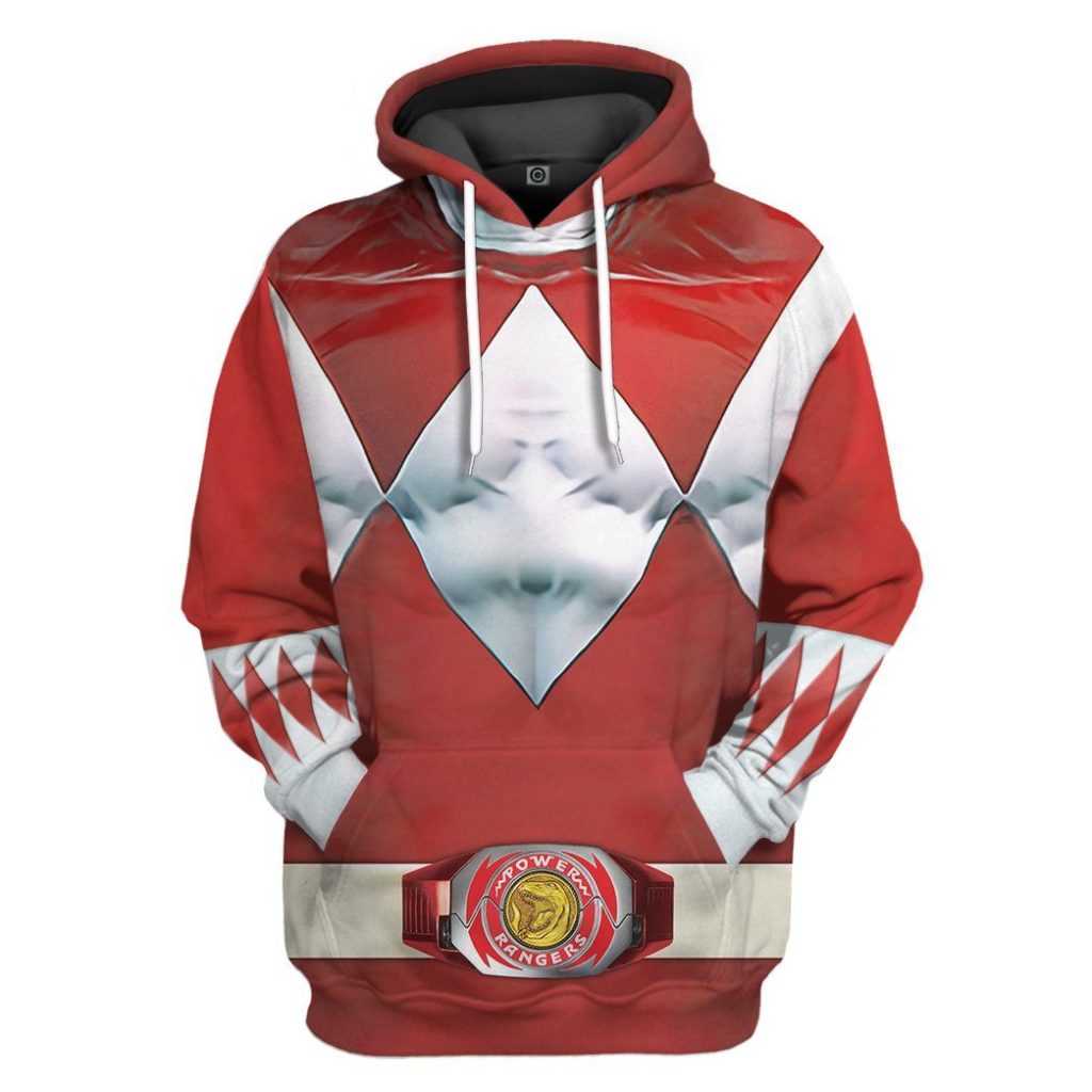 Mighty Morphin Red Power Rangers Hoodie