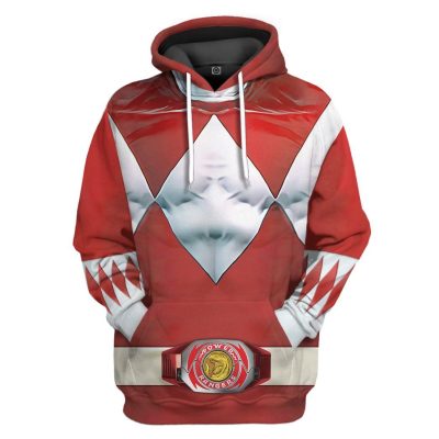 Mighty Morphin Red Power Rangers Hoodie