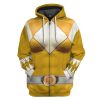 gearhumans mighty morphin yellow power rangers custom hoodie apparel gn25095 3d apparel zip hoodie s 650328 - Power Rangers Store