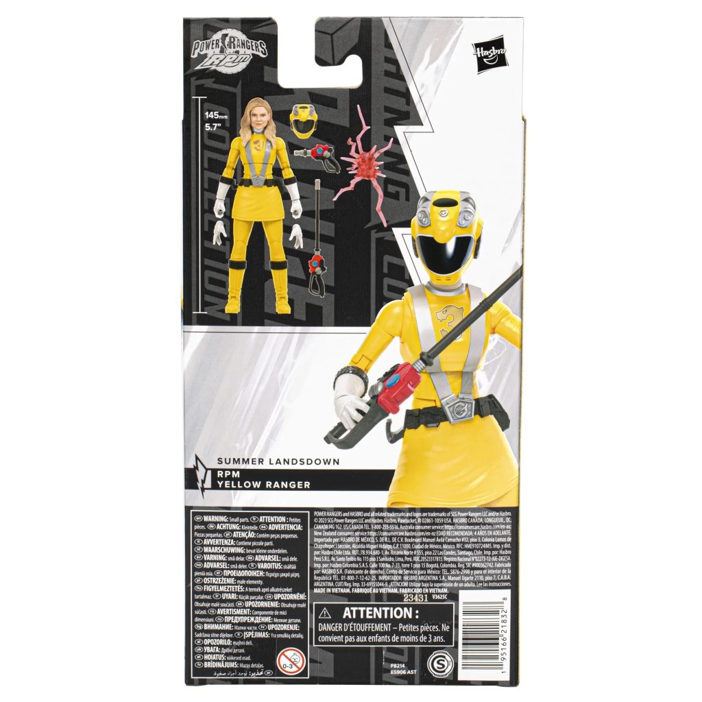 Power Rangers RPM Yellow Ranger 6INCHES Action Figure - Image 4