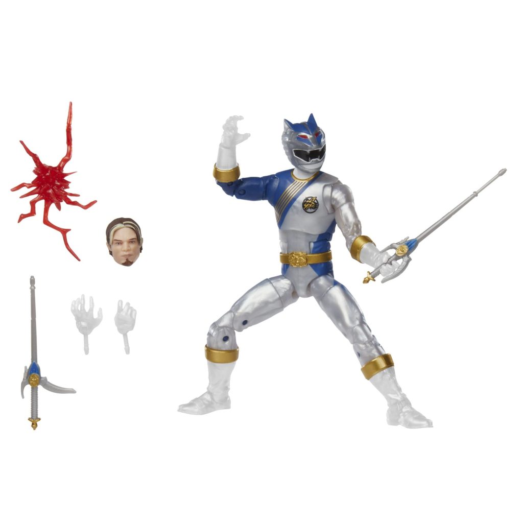 Power Rangers  Wild Force Lunar Wolf Ranger Action Figure - Image 3