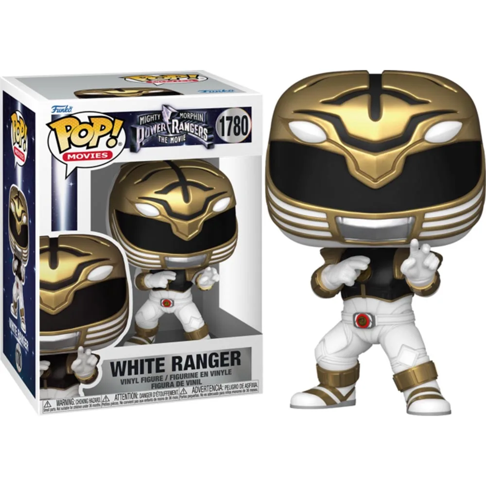 White Ranger Super Ninja Megazord Metallic Figure