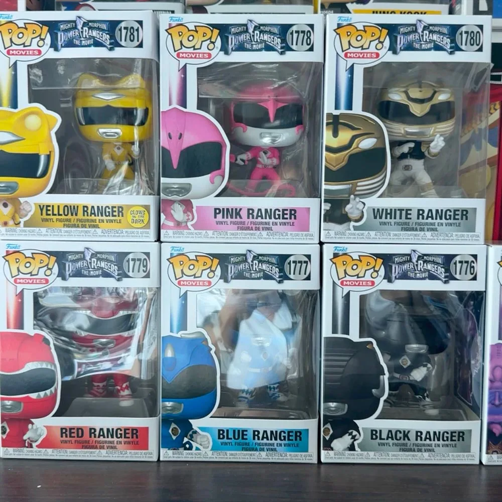 Power Rangers Funko Pop Blue Ranger Model Ivan Ooze Red Rangers Ninja Megazord Doll