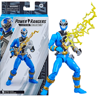 Power Rangers Dino Furry Blue Ranger 6INCHES Action Figure