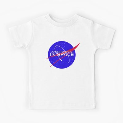 Power Rangers In Space Nasa Logo Kids T-shirt