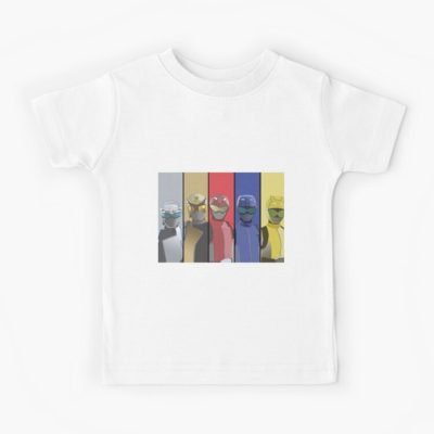 Power Ranger Beast Morphers Full Team Kids T-shirt