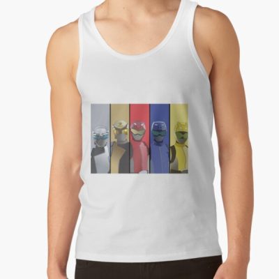 Power Ranger Beast Morphers Full Team Tank Top