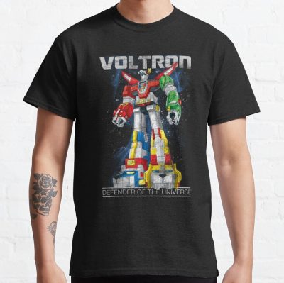 Voltron Legendary Defender Retro Space Distressed T-shirt
