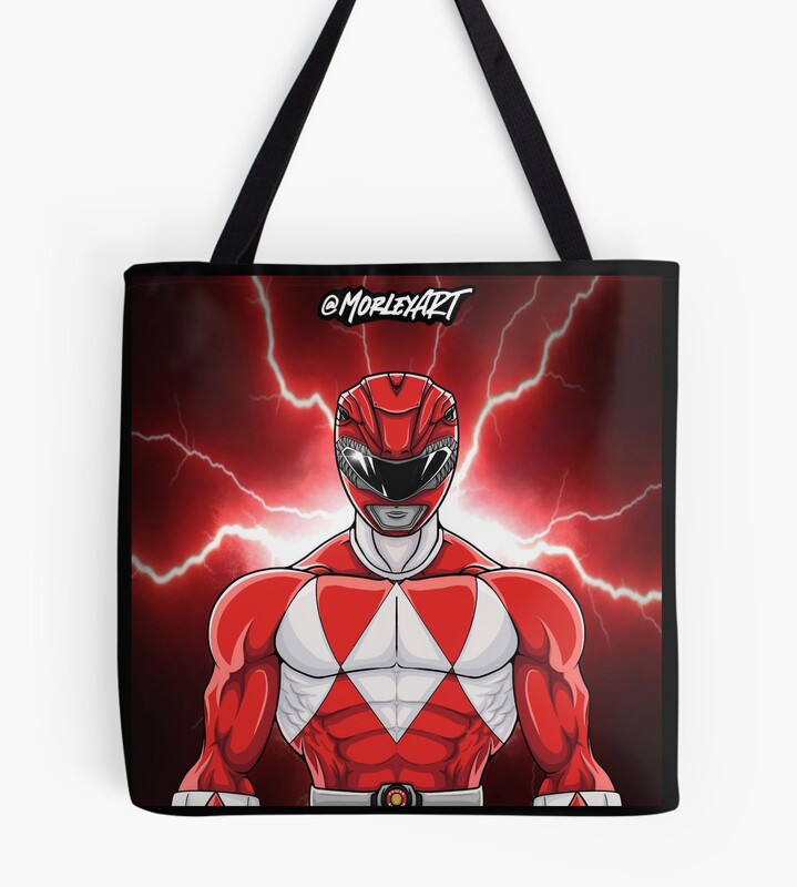 Red Power Ranger Tote Bag