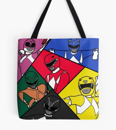 Mighty Morphin Pop Art Tote Bag