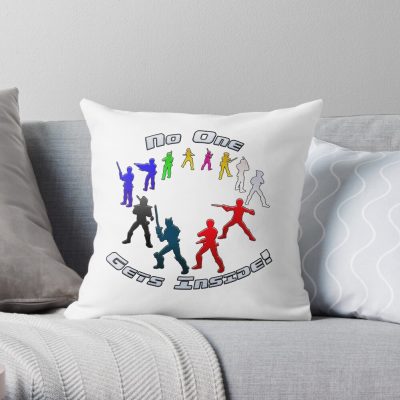 No One Gets Inside Throw Pillow