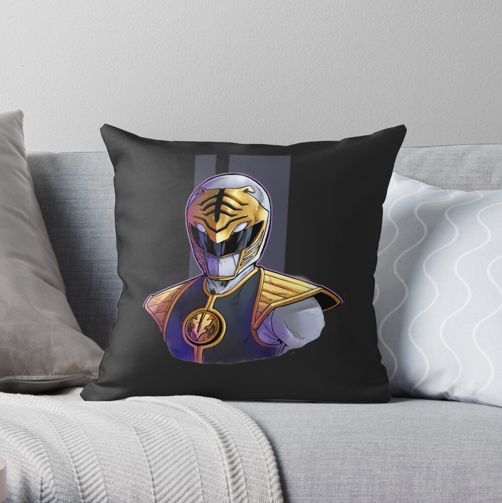 Tommy The White Ranger Throw Pillow