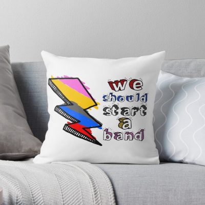Power Rangers We Should Start A Band Throw Pillow