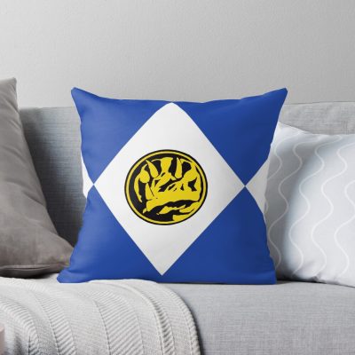 Go Go Blue Ranger Throw Pillow
