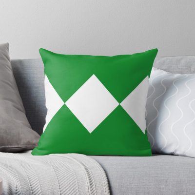 Green Ranger Basic Throw Pillow