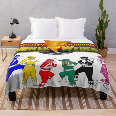 Mighty Morphin Power Weberns Throw Blanket