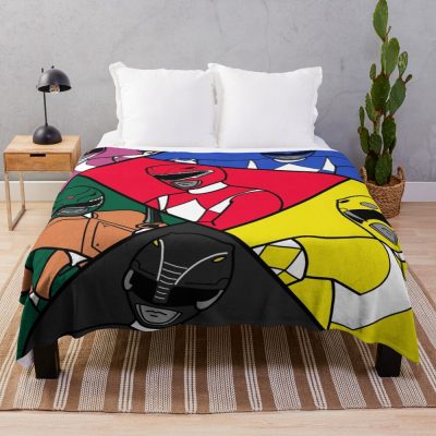Mighty Morphin Pop Art Throw Blanket