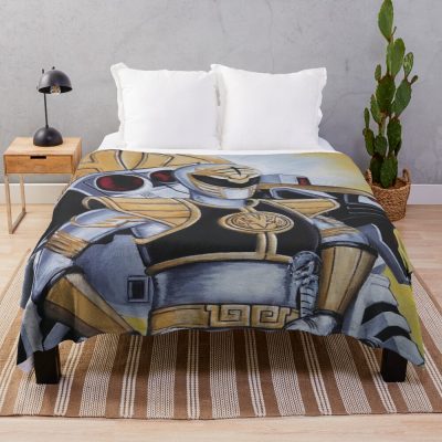 White Ranger Throw Blanket