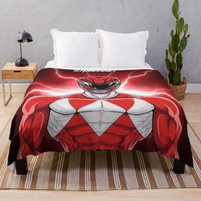 Red Power Ranger Throw Blanket