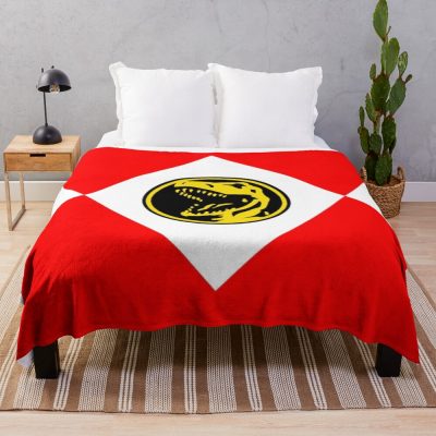 Go Go Red Ranger Throw Blanket