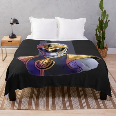 Tommy The White Ranger Throw Blanket