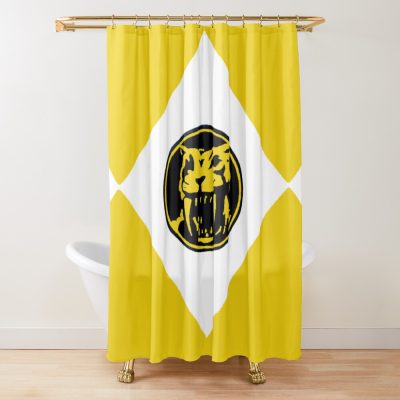 Go Go Yellow Ranger Shower Curtain