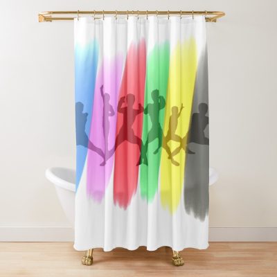 Such A Colourful Team Variant Shower Curtain