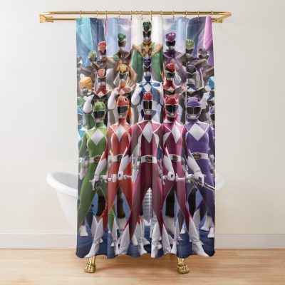 Power Rangers Shower Curtain