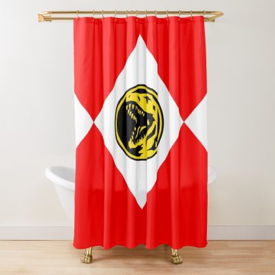 Go Go Red Ranger Shower Curtain