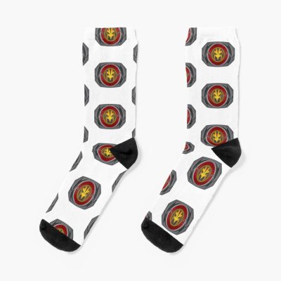 Mighty Morphin Power Rangers Kyoryu Sentai Zyuranger White Socks