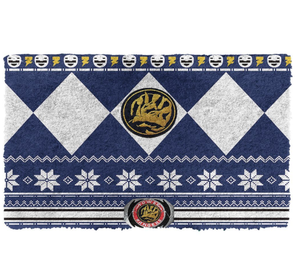 3D MIGHTY MORPHIN Power Ranger Ugly Blue Doormat - Power Rangers Store