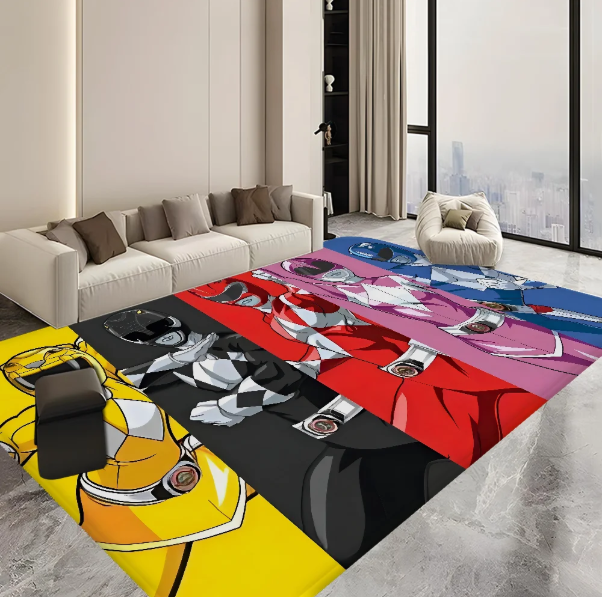 New Design Mighty Morphin Power Rangers Rug - Power Rangers Store