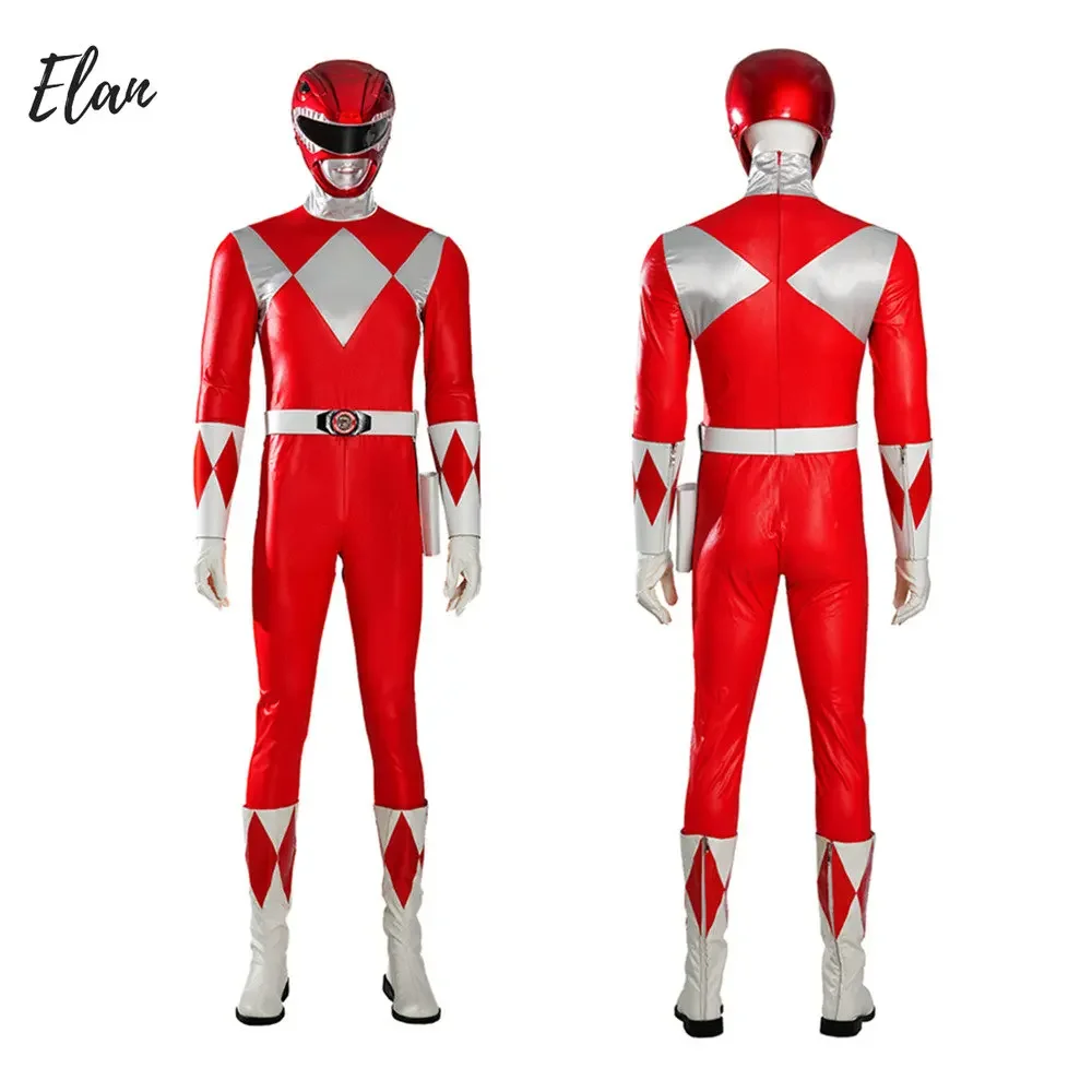Morpher Mighty Red Rangers Cosplay Costume