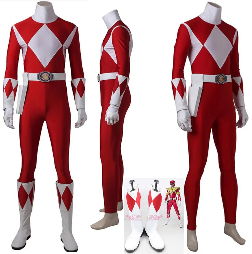 Halloween Uniform Kyoryu Sentai Zyuranger Geki Red Ranger Cosplay