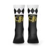 Black Ranger Mighty Morphin Power Rangers Socks BACK mockup - Power Rangers Store