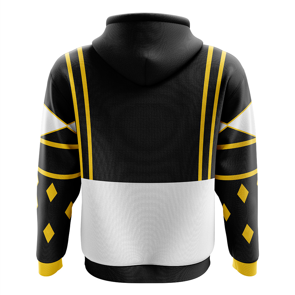 Black Ranger Ninjetti Rangers Zip Hoodie Jacket - Image 2