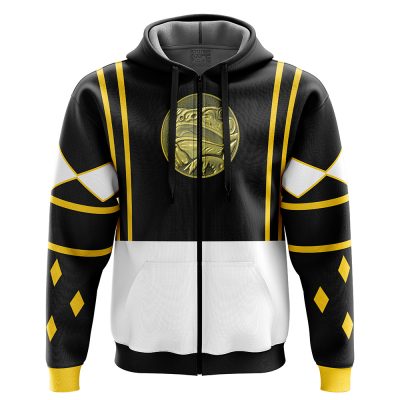 Black Ranger Ninjetti  Rangers Zip Hoodie Jacket